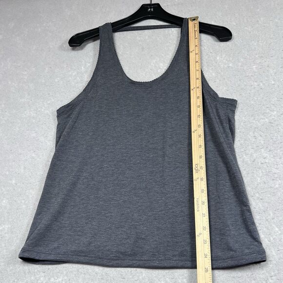 Lululemon Tank Top Womens Size 10 Heather Gray Tied To It Tank Sleeveless - Picture 7 of 10